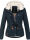 Navahoo Pearl Damen Winter Jacke mit Kunstfell B643 Navy Größe XS - Gr. 34