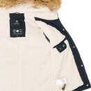 Navahoo Pearl Damen Winter Jacke mit Kunstfell B643 Navy Größe S - Gr. 36