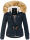 Navahoo Pearl Damen Winter Jacke mit Kunstfell B643 Navy Größe L - Gr. 40