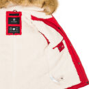 Navahoo Pearl Damen Winter Jacke mit Kunstfell B643 Rot Größe S - Gr. 36