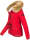 Navahoo Pearl Damen Winter Jacke mit Kunstfell B643 Rot Größe XL - Gr. 42