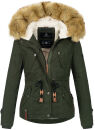 Navahoo Pearl Damen Winter Jacke mit Kunstfell B643...