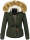 Navahoo Pearl Damen Winter Jacke mit Kunstfell B643 Grün Größe M - Gr. 38