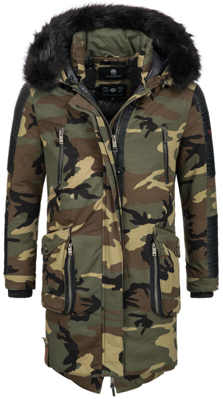 Marikoo Warrior Herren Winter Jacke B644 Camouflage - Army Größe M - Gr. M