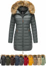 Marikoo Rose Damen Winter Jacke gesteppt lang B647