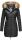 Marikoo Rose Damen Winter Jacke gesteppt lang B647 Schwarz Größe S - Gr. 36