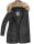 Marikoo Rose Damen Winter Jacke gesteppt lang B647 Schwarz Größe S - Gr. 36