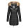 Marikoo Rose Damen Winter Jacke gesteppt lang B647 Schwarz-Größe XXL - Gr. 44