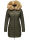 Marikoo Rose Damen Winter Jacke gesteppt lang B647 Grün Größe XS - Gr. 34