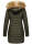 Marikoo Rose Damen Winter Jacke gesteppt lang B647 Grün Größe XS - Gr. 34