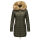 Marikoo Rose Damen Winter Jacke gesteppt lang B647 Grün-Größe XXL - Gr. 44
