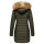 Marikoo Rose Damen Winter Jacke gesteppt lang B647 Grün-Größe XXL - Gr. 44