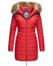 Marikoo Rose Damen Winter Jacke gesteppt lang B647 Rot...
