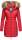 Marikoo Rose Damen Winter Jacke gesteppt lang B647 Rot Größe XL - Gr. 42