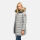 Marikoo Rose Damen Winter Jacke gesteppt lang B647 Grau-Größe XL - Gr. 42