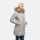 Marikoo Rose Damen Winter Jacke gesteppt lang B647 Grau-Größe XXL - Gr. 44