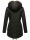 Navahoo Diamond warme Damen Winter Jacke lang mit Teddyfell B648 Schwarz Größe XS - Gr. 34