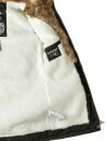 Navahoo Diamond warme Damen Winter Jacke lang mit Teddyfell B648 Schwarz Größe L - Gr. 40