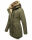 Navahoo Diamond warme Damen Winter Jacke lang mit Teddyfell B648 Grün  Größe XS - Gr. 34