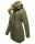 Navahoo Diamond warme Damen Winter Jacke lang mit Teddyfell B648 Grün  Größe XXL - Gr. 44