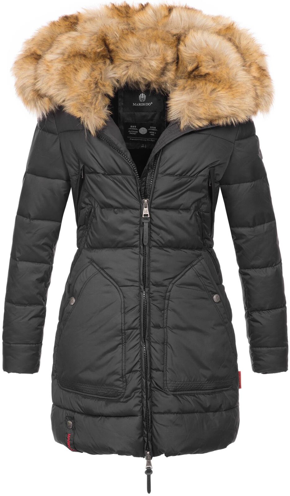 Marikoo Bikoo Damen Gefütterte Winterjacke Mit Ted Produktbild-Vorschau 5