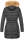 Marikoo Knuddelmaus warm gefütterte Damen Winter Jacke mit Teddyfell B616 Schwarz Größe XL - Gr. 42