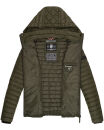 Marikoo Samtpfote leichte Damen Steppjacke B600 Olive Größe S - Gr. 36