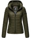 Marikoo Samtpfote leichte Damen Steppjacke B600 Olive Größe M - Gr. 38