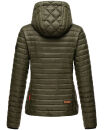 Marikoo Samtpfote leichte Damen Steppjacke B600 Olive Größe XXL - Gr. 44