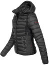 Navahoo Lulana Damen Steppjacke Übergangsjacke B650 Schwarz Größe XS - Gr. 34