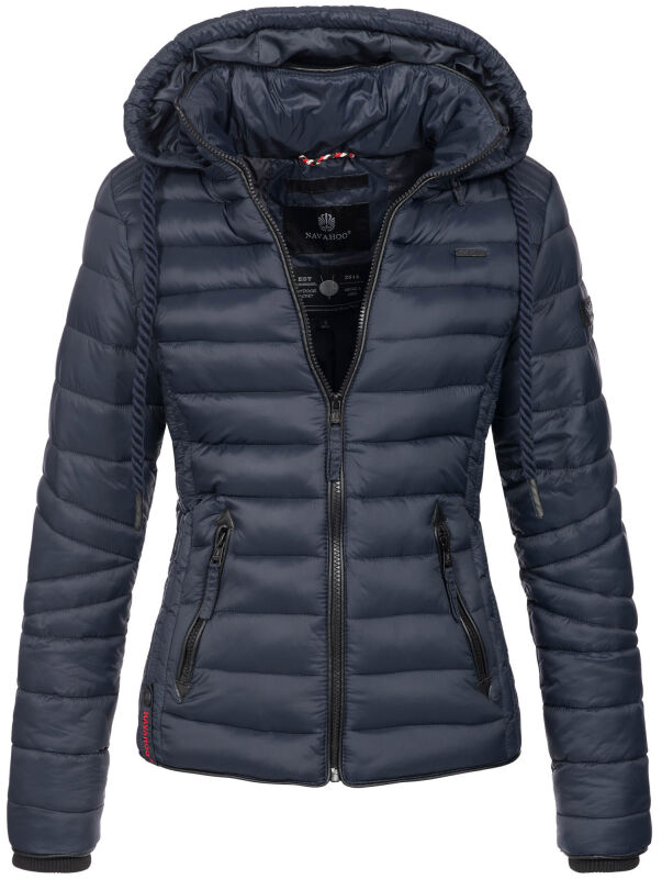 Navahoo Lulana Damen Steppjacke Übergangsjacke B650 Navy Größe S - Gr. 36