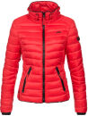 Navahoo Lulana Damen Steppjacke Übergangsjacke B650 Rot Größe XS - Gr. 34