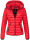 Navahoo Lulana Damen Steppjacke Übergangsjacke B650 Rot Größe XS - Gr. 34