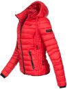 Navahoo Lulana Damen Steppjacke Übergangsjacke B650 Rot Größe L - Gr. 40