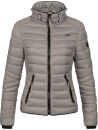 Navahoo Lulana Damen Steppjacke Übergangsjacke B650 Grau Größe XL - Gr. 42