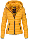 Navahoo Lulana Damen Steppjacke Übergangsjacke B650 Gelb Größe XS - Gr. 34