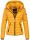 Navahoo Lulana Damen Steppjacke Übergangsjacke B650 Gelb Größe XS - Gr. 34