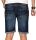 Indicode Herren Sommer Jeans Shorts kurze Hose B556 Dunkelblau Größe S - Gr. S
