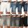 Indicode Herren Sommer Jeans Shorts kurze Hose B556 Dunkelblau Größe S - Gr. S
