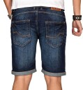 Indicode Herren Sommer Jeans Shorts kurze Hose B556 Dunkelblau Größe XL - Gr. XL