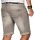 Indicode Herren Sommer Jeans Shorts kurze Hose B556 Grau Größe XXL - Gr. 2XL
