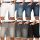 Indicode Herren Sommer Jeans Shorts kurze Hose B556 Grau Größe XXL - Gr. 2XL