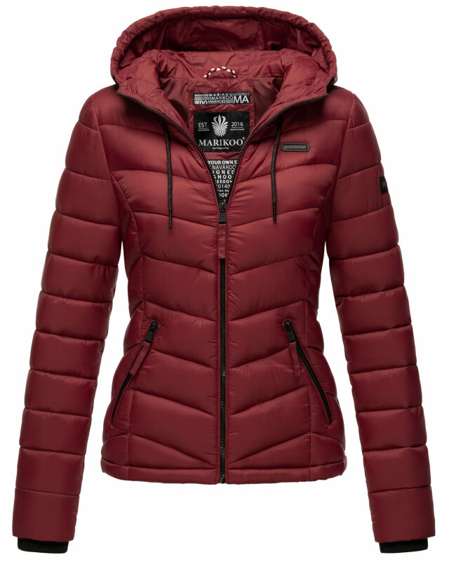 Marikoo Kuala leichte Damen Steppjacke B403 Bordeaux Größe S - Gr. 36