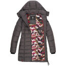 Marikoo Abendsternchen Damen Winter Jacke gesteppt B603 Anthrazit-Größe XS - Gr. 34