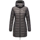 Marikoo Abendsternchen Damen Winter Jacke gesteppt B603 Anthrazit-Größe XS - Gr. 34