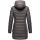 Marikoo Abendsternchen Damen Winter Jacke gesteppt B603 Anthrazit-Größe XS - Gr. 34