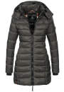 Marikoo Abendsternchen Damen Winter Jacke gesteppt B603 Anthrazit Größe S - Gr. 36