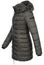 Marikoo Abendsternchen Damen Winter Jacke gesteppt B603 Anthrazit-Größe S - Gr. 36