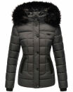 Marikoo warme Damen Winter Jacke Steppjacke B391 Anthrazit Größe XS - Gr. 34