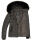 Marikoo warme Damen Winter Jacke Steppjacke B391 Anthrazit Größe XS - Gr. 34